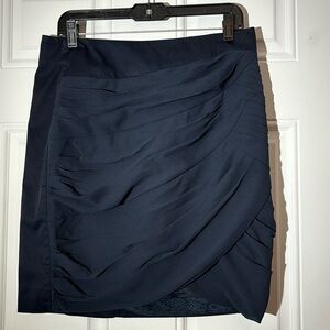 NWT Anthropology Navy Blue Lightweight Pencil Skirt, Size 10